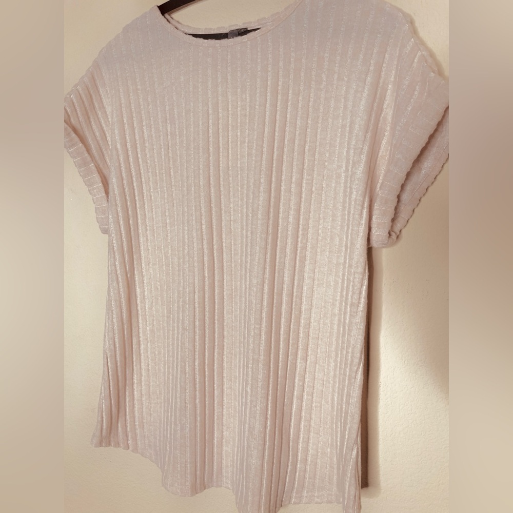 NWT Women’s Short Sleeve Ribbed Top Size L AUTOMET - Picture 5 of 11